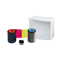 Admiral YMCKO 5 Panel Ribbon with Blank PVC Cards (good for 400 Prints)
